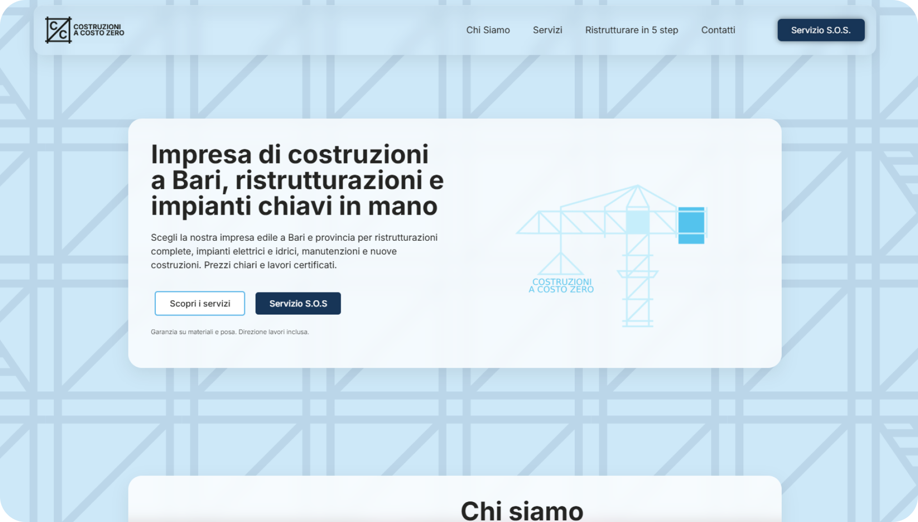 Costruzioni – Sito Web